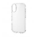 ELECOM PM-A24ATSLACR iPhone 16用ハイブリッドケース/TOUGH SLIM LITE/オールクリア/ストラップシート付属/クリア