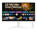 LG 32SR75U-W スマートモニター 31.5型/3840×2160/HDMI、USB/ホワイト/スピーカー：あり/WebOS23/スタンド型