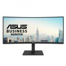 【法人様宛限定】ASUS VA34VCPSN 34型ドッキングモニター/3440×1440/HDMI(v2.0) x 1、DisplayPort 1.4 x 1、USB-C x 1(DP Alt Mode)、USB 3.2 Gen 1 Type-A x 3/ブラック/スピーカー：あり/湾曲、RJ45