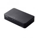 ELECOM EHC-G08PA4-B Giga対応スイッチングHub/8ポート/プラスチック筐体/電源外付モデル/ブラック