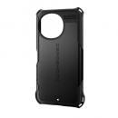 ELECOM PM-S244ZEROBK AQUOS sense9(SH-53E)用ハイブリッドケース/ZEROSHOCK/ブラック
