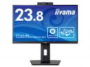 iiyama XUB2490HSUH-B1 液晶ディスプレイ 23.8型/1920×1080/HDMI、DisplayPort/IPS方式パネル（ノングレア）/ HDMI × 1、DisplayPort × 1/昇降/スウィーベル/縦回転/角度調整/カメラ搭載
