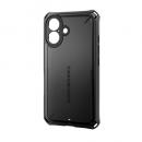 ELECOM PM-A24AZEROSBK iPhone 16/ハイブリッドケース/ZEROSHOCK Solid/極限保護/ブラック