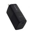 ELECOM DE-AC09-5000BK モバイルバッテリー/リチウムイオン電池/AC一体型/おまかせ充電/USB PD/30W/5000mAh/USB-C入出力×1/PSE適合/ブラック