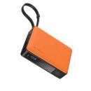 ADAM elements APBADGV30WOR 充電ケーブル内蔵、30W急速充電対応モバイルバッテリー (10000mAh) オレンジ