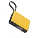 ADAM elements APBADGV30WYL 充電ケーブル内蔵、30W急速充電対応モバイルバッテリー (10000mAh) イエロー