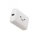 ELECOM DE-C69L-10000WF モバイルバッテリー/リチウムイオン電池/USB PD/30W/10000mAh/USB Type-C入出力×1/USB-A出力×1/しろちゃん