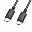 サンワサプライ KU-CCP6005BK USB 2.0 Type-Cケーブル（PD60W・0.5m・ブラック）