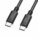 サンワサプライ KU-CCP6030BK USB 2.0 Type-Cケーブル（PD60W・3m・ブラック）