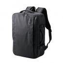 ELECOM BM-BPEX01BK バックパック/マチ拡張/出張/15.6inch/大容量/33L/撥水加工/ブラック
