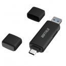 BUFFALO BSCR130U3CBK Type-C/Type-A接続 USB3.2 Type-Cカードリーダー