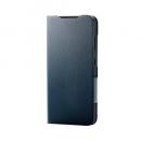 ELECOM PM-G251PLFUNV Galaxy S25(SC-51F)/レザーケース/手帳型/UltraSlim/薄型/磁石付き/ネイビー