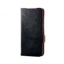 ELECOM PM-G251PLFYBK Galaxy S25(SC-51F)/レザーケース/手帳型/ステッチ/耐衝撃/磁石付き/ブラック