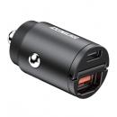 ADTEC ACPD-V045AC Power Delivery対応 シガーソケットタイプ充電器/45W/USB Type-A 1ポート/Type-C 1ポート/ブラック