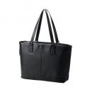 ELECOM BM-TBSLH02BK トートバッグ/合皮/アオリワイド/14.0inch/15L/ブラック