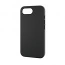 ELECOM PM-A25SHVSCCBK iPhone 16e/ハイブリッドケース/シリコン/カラータイプ/ブラック