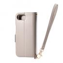 ELECOM PM-A25SPLFY4GB iPhone 16e/レザーケース/手帳型/耐衝撃/磁石付き/ステッチ/ハンドストラップ付/グレージュ