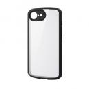 ELECOM PM-A25STSLFCKBK iPhone 16e/ハイブリッドケース/TOUGH SLIM LITE/フレームカラー/背面クリア/極限保護/ブラック