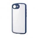 ELECOM PM-A25STSLFCKNV iPhone 16e/ハイブリッドケース/TOUGH SLIM LITE/フレームカラー/背面クリア/極限保護/ネイビー