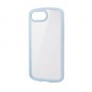 ELECOM PM-A25STSLFCSBU iPhone 16e/ハイブリッドケース/TOUGH SLIM LITE/フレームカラー/背面クリア/シルキークリア/ライトブルー