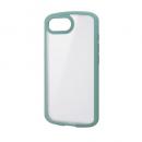 ELECOM PM-A25STSLFCSGN iPhone 16e/ハイブリッドケース/TOUGH SLIM LITE/フレームカラー/背面クリア/シルキークリア/グリーン