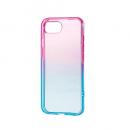 ELECOM PM-A25SUCWCPNBU iPhone 16e/ソフトケース/グラデーションカラー/Meliano/サクラ×アクア