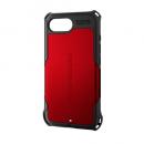 ELECOM PM-A25SZERORD iPhone 16e/ハイブリッドケース/ZEROSHOCK/レッド