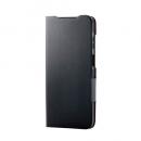 ELECOM PM-G253PLFUBK Galaxy A25 5G(SC-53F)/レザーケース/手帳型/UltraSlim/薄型/磁石付き/ブラック