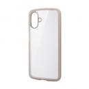 ELECOM PM-G253TSLFCBE Galaxy A25 5G(SC-53F)/ハイブリッドケース/TOUGH SLIM LITE/フレームカラー/背面クリア/カフェオレ