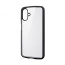 ELECOM PM-G253TSLFCBK Galaxy A25 5G(SC-53F)/ハイブリッドケース/TOUGH SLIM LITE/フレームカラー/背面クリア/ブラック