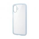 ELECOM PM-G253TSLFCBU Galaxy A25 5G(SC-53F)/ハイブリッドケース/TOUGH SLIM LITE/フレームカラー/背面クリア/ライトブルー