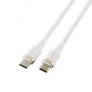 ELECOM MPA-CC5PSSA20WH USB Type-C to USB Type-Cケーブル/USB Power Delivery対応/100W対応/なめらか/2.0m/ホワイト