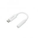 ELECOM MPA-C35DSMWH 音声変換ケーブル/シリコンメッシュ/USB Type-C to 3.5mmステレオミニ端子/DAC搭載/ハイレゾ対応/ホワイト