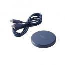 ELECOM W-QA28NV Qi規格対応ワイヤレス充電器/12W/EPP規格対応/卓上/ケーブル付属/1m/ネイビー