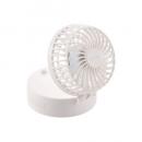 ELECOM FAN-U251WH USB扇風機/ハンズフリー/3way/ミラー付/スタンド機能付/ストラップ付/Type-C充電/ホワイト