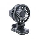 ELECOM FAN-U253GY USB扇風機/ハンズフリー/クリップ付/Type-C充電/グレー