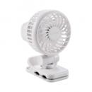 ELECOM FAN-U253WH USB扇風機/ハンズフリー/クリップ付/Type-C充電/ホワイト