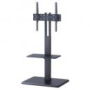 【法人様宛限定】ハヤミ工産 KF-360B テレビスタンド/自立/ブラック木目調 KFシリーズ ～65V型対応
