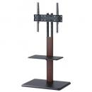 【法人様宛限定】ハヤミ工産 KF-363M 壁寄せテレビスタンド（左右首振り）/ダークブラウン木目調KFシリーズ ～65V型対応