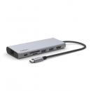 【法人様宛限定】Belkin INC009btSGY CONNECT USB-C 7-in-1 マルチメディアハブ