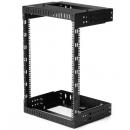 StarTech.com RK15WALLOA 壁掛け対応サーバーラック 15Uラック 奥行き可変（30.5cm - 50.8cm） オープンフレーム