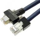 エイム電子 C5ES-RT-NV-S-15 GigE Vision対応CAT5e LANロボットケーブル RJ45（片側スクリュー） 2重シールド 15m