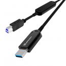 ADTECHNO AUN-2M2-005 10Gbps対応光ファイバUSBケーブル A-B 5m