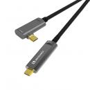 ADTECHNO AUN-5L2-015 10Gbps対応光ファイバUSBケーブル C-C L型 15m