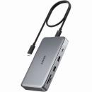 【法人様宛限定】ANKER  A83860A1 Anker 563 USB-C Hub (10-in-1、Dual 4K HDMI、for MacBook) B2C - UN Gray Iteration 1
