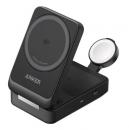 【法人様宛限定】ANKER  B2557N11 Anker MagGo Wireless Charging Station (15W、Foldable 3-in-1) bundle cable and charger - Black