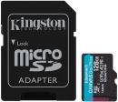 Kingston SDCG4/128GB 128GB microSDXC Canvas Go! Plus Gen4 200MB/s A2 U3 V30 Card + Adapter