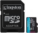 Kingston SDCG4/512GB 512GB microSDXC Canvas Go! Plus Gen4 200MB/s A2 U3 V30 Card + Adapter