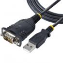 StarTech.com 1P3FP-USB-SERIAL USB-RS232Cシリアル変換ケーブル/USB2.0/91cm/USBType-Aオス・DB9オス/Windows&macOS/USB-D-Sub9ピン変換アダプター