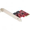 StarTech.com 2P6GR-PCIE-SATA-CARD SATA2ポート増設PCIExpressインターフェースカード/6Gbps/ロープロファイル&フルサイズPCI対応/SATARAIDコントローラ/ASM1062Rチップ搭載ハードウエアRAID